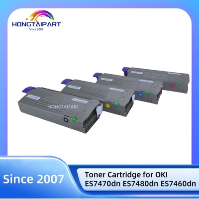 comprare Cartuccia toner a colori compatibile CMYK 45396213 45396214 45396215 45396216 Per il kit toner per stampante OKI ES7470 ES7480 ES7460 fabbricazione online