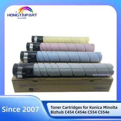 comprare Cartucce tonico TN512 per Konica Minolta Bizhub C454 C454e C554 C554e BK540g C M Y 510g HONGTAIPART fabbricazione online