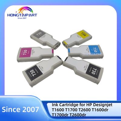 comprare Empty Ink Cartridge-300ML 730 P2V71A-MK P2V73A-PK P2V68A-C P2V70A-Y P2V69A-M P2V72A-G for HP Designjet  T1600 T1700 T2600 T1600dr T1700dr T2600dr fabbricazione online