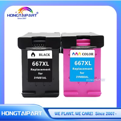 Cartuccia di inchiostro 3YM81AL 3YM80AL 667XL 667 Per HP DeskJet Ink Advantage 1275 2374 2375 2376 2775 2776, Plus 6475 6476, DeskJet Plus Ink Advantage 6075 Stampa