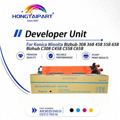 Konica Minolta Developer Unit DV619 DV313 Compatibile con Bizhub 308 368 458 558 658 Copiaio Numero di parte A9C803D in imballaggio neutro