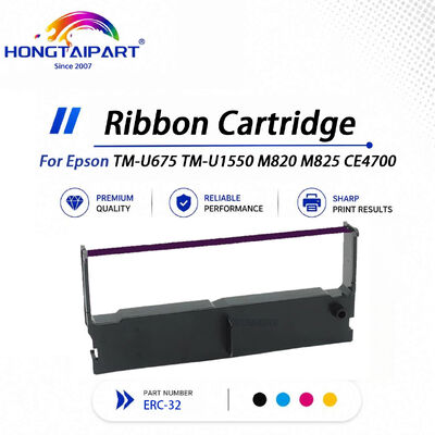 Cartuccia nastro ERC-32 a prova di sbavature, stampa nitida compatibile per Epson TM-U675 TM-U1550 M820 M825 CE4700