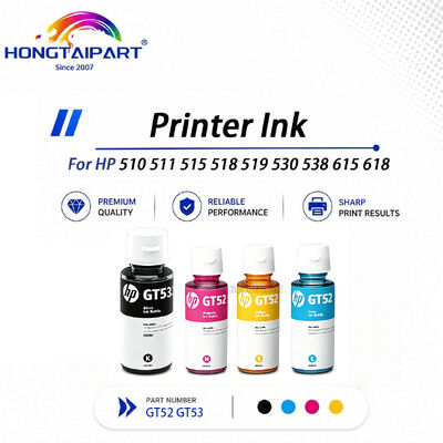 Inchiostro per stampante a colori vivaci anti-intasamento GT52 GT53 per HP 510 511 515 518 519 530 538 615 618