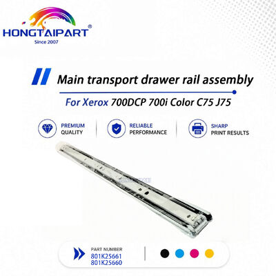 Assemblaggio ferroviario principale stabile del cassetto di trasporto 801K25661 801K25660 per la fotocopiatrice di colore C75 J75 di Xerox 700DCP 700i