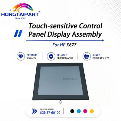 Gruppo display del pannello di controllo sensibile al tocco originale usato 6QN37‑60102 per la riparazione della stampante HP X677