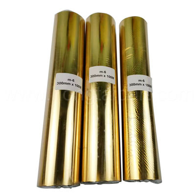 La stagnola di oro 300mmx120m per le vendite calde di DC-300TJ sventa gli accessori D-ella macchina per bronzare ha alta qualità